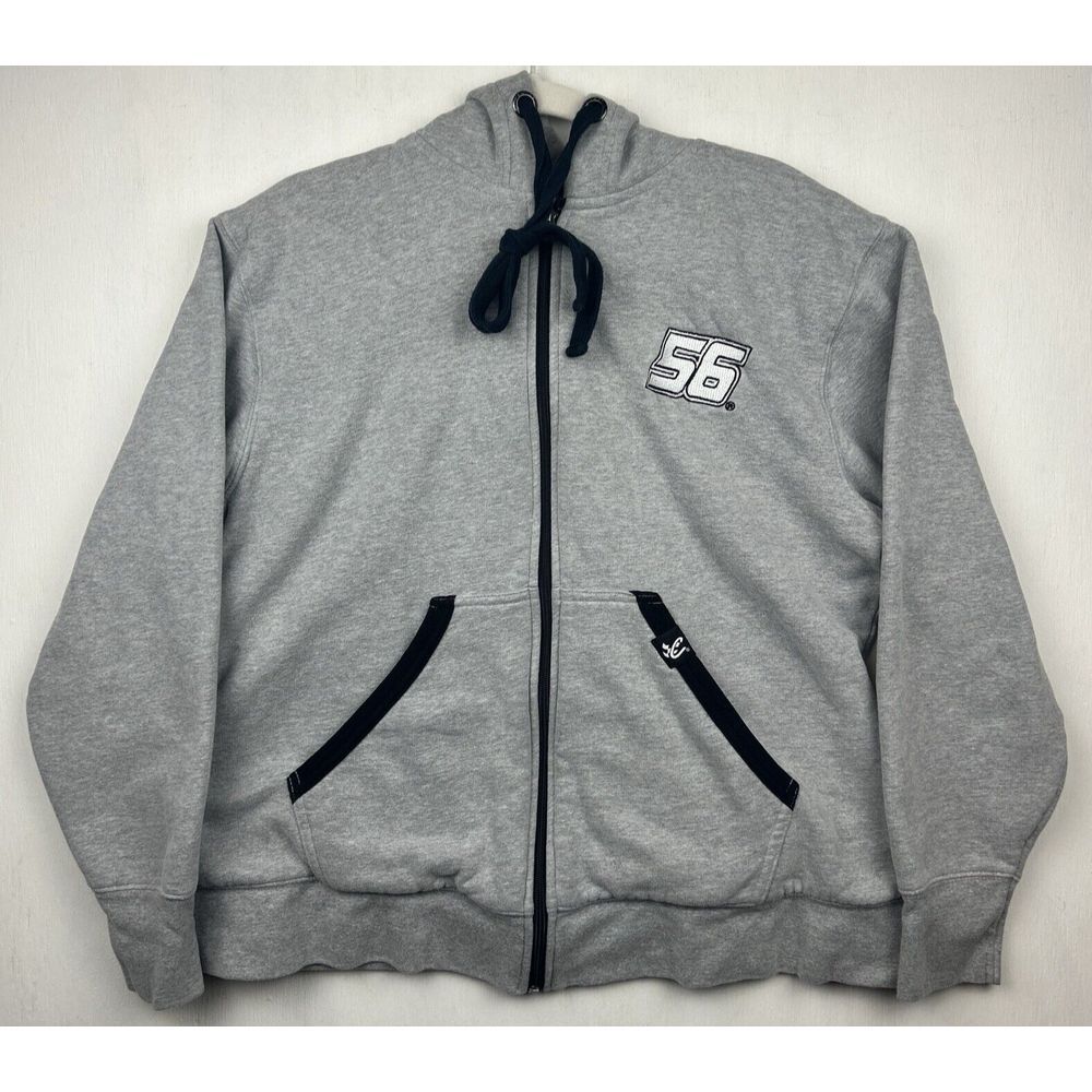 Truex Jr 56 Nascar Speed Diva Womens‎ XL Grey Full Zip Embroidered Jacket